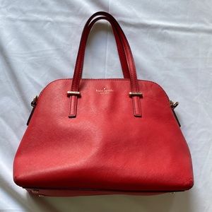 Kate Spade Red Leather Handbag